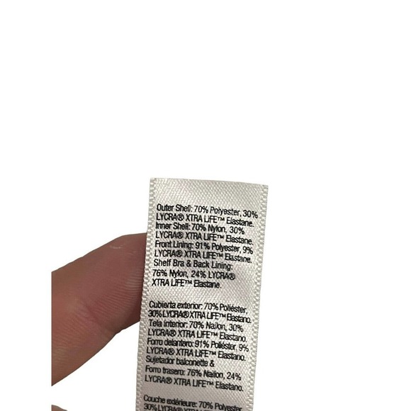 Spanx Swimsuit Womens 12 Black and White Striped One Piece Shaping Tutu Trim - Picture 7 of 9